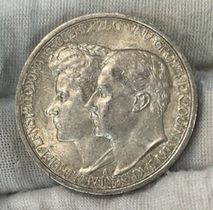 1910 A German Saxe Weimar 3 Marks Silver Coin Excellent Condition High Value - Picture 1 of 9