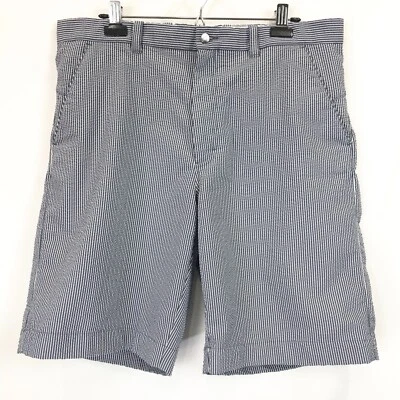 Мужские шорты для гольфа Callaway 36 Seersucker Stripe Performance 10,5 дюйма синие белые - Изображение 1 из 4