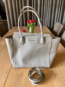 Michael Kors original Tasche Leder Grau Henkel - Bild 1 von 7