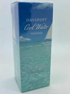 COOL WATER WOMAN SUMMER SEAS BY DAVIDOFF 3.4OZ EDT WOMEN PERFUME SPRAY SEALED