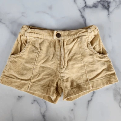 My brother john kids unisex pastel yellow corduroy ribbed shorts sz 5 vintage st - Image 1 of 4