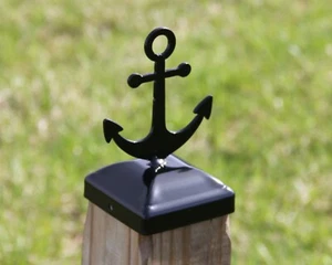 Anchor Decorative Fence Post Cap for 4x4 Wood fence post - Picture 1 of 6