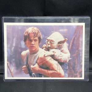 Star Wars Autographed 7x5 Photo Mark Hamill Luke Skywalker Yoda Topps Post Card - Picture 1 of 5