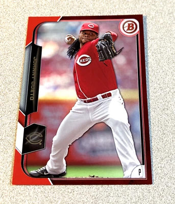 2015 Bowman Red #102 Johnny Cueto Cincinnati Reds 4/5 - Image 1 of 2
