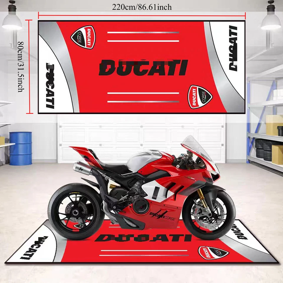 Motorcycle Garage Pit Mat For Ducati Mat Carpet Floor Mat Anti-slip 220 x 80 cm - Image 1 of 1
