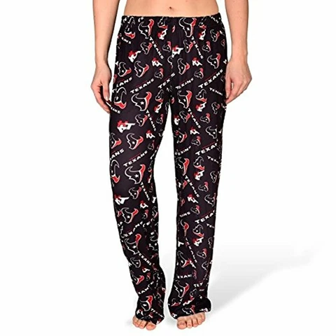 Forever Collectibles NFL Women's Houston Texans Repeat Print Logo Comfy Pants Cover