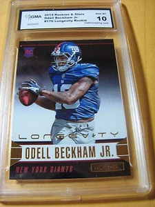 ODELL BECKHAM JR. JR LSU GIANTS 2014 ROOKIES & STARS LONGEVITY RC #176 GRADED 10 - Picture 1 of 1