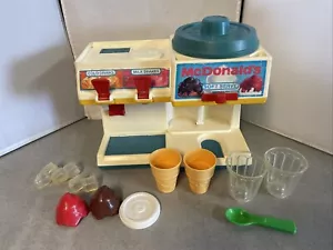 Vintage Fisher Price McDonald's Soda Fountain Soft Serve 1988 Playset - Picture 1 of 15