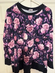 Lularoe floral crewneck sweatshirt￼extra Large - Picture 1 of 4