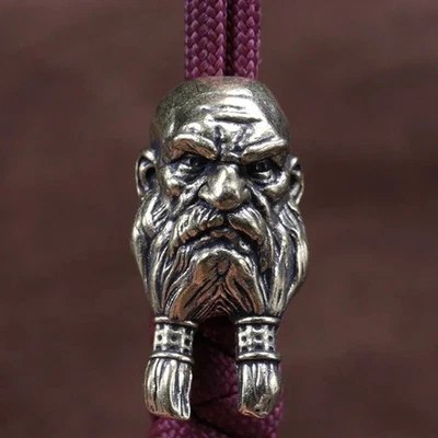 EDC Hombres Hrad Paracord Cuchillo Cuentas Cordón Hágalo Usted Mismo Herramienta Colgante Pulsera Tejida Foto 1 de 4