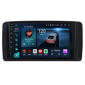 Radio estéreo de coche de 9 pulgadas 8 núcleos 4+64 GB para Benz Clase R R R350 W251 2006-2013, un... - Imagen 1 de 8