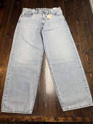 Pantalones de mezclilla Levi’s Baggy Dad Premium para mujer, 31x32, lavado claro, nuevos con etiquetas Foto 1 de 4