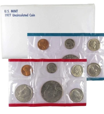 1977 Uncirculated Coin Set U.S Mint Original Government Packaging OGP - Image 1 of 4