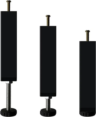 Patas de soporte de muebles de metal altura ajustable resistente marco central de cama listón Foto 1 de 4