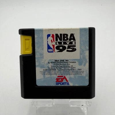 Sega Genesis NBA Live 95 Video Game Black Used - Image 1 of 4