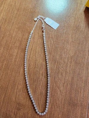 Kendra Scott Nydia Silver Strand Necklace White CZ NWT - Image 1 of 4