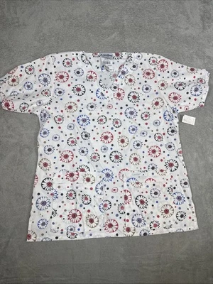 Landau Woman’s Scrub Top Floral Size Medium NWT - Image 1 of 4