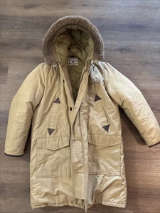 Vintage Field & Stream Gordon & Ferguson Men’s Hooded Beige Parka Size 40 - Picture 1 of 5