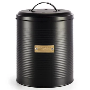 Compost Bin with Lid for Kitchen Countertop, Food Composter Can, 3.6L, Black - Picture 1 of 6