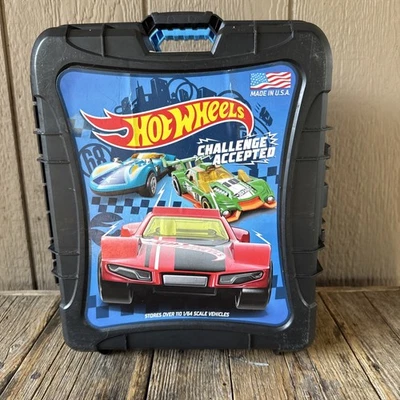 Rolling Hot Wheels Challenge Accepted Case - Telescoping Handle - Holds 110 Cars - Image 1 of 4