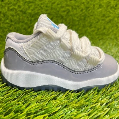 Nike Air Jordan 11 Retro Low Toddler Size 6C Gray White Athletic Shoes Sneakers - Image 1 of 4