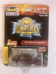 Lowriders '64 Chevy Impala Red With Flames Revell Die Cast Issue #40 1:64 Scale - Picture 1 of 1