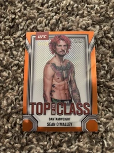 2025 Topps Chrome UFC - Top of the Class Sean O'Malley ORANGE Refractor #01/25 - Picture 1 of 4