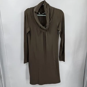 Vestido Athleta Lost River Para Mujer MT Verde Oliva Capucha Cuello Manga Larga Informal - Imagen 1 de 8