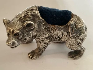 Metal Bear Sewing Pin cushion. - Picture 1 of 5