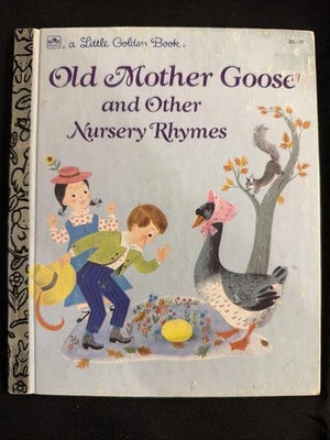 Vtg A Little Golden Book Old Mother Goose & Other Nursery Rhymes 300-59 #5406 - Imagem 1 de 4