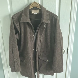Filson Brown Wool Mackinaw Work Jacket Size Medium - Picture 1 of 7