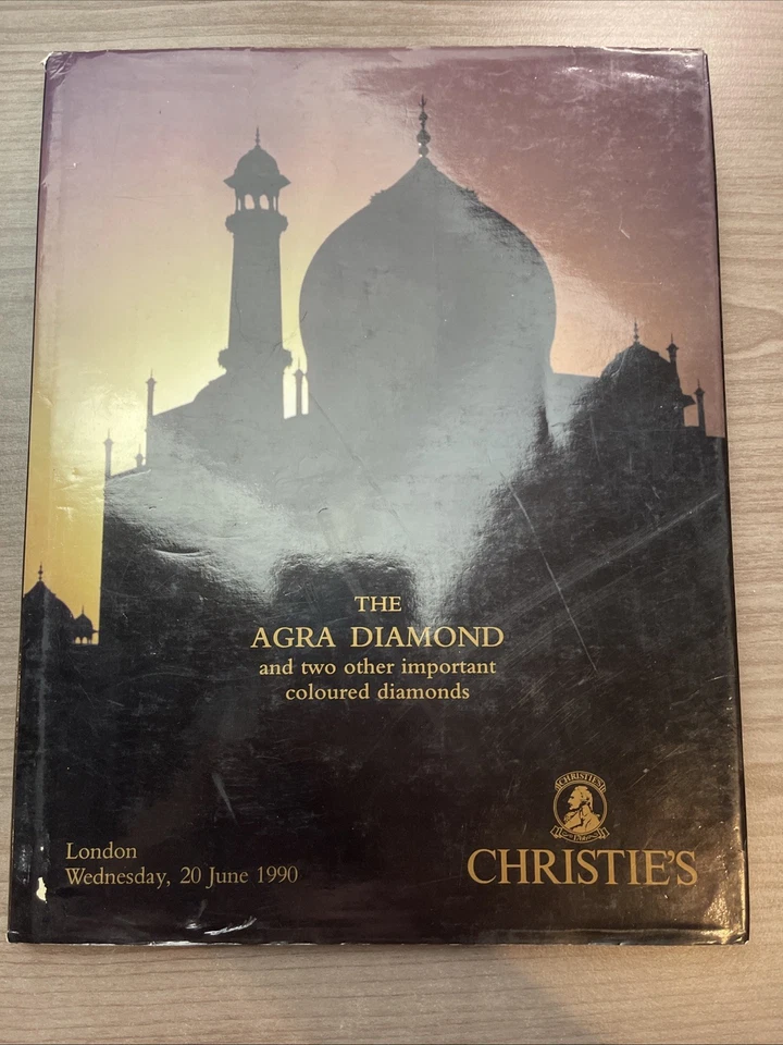CHRISTIE’S JEWELS AGRA DIAMOND two coloured Diamonds Auction Catalog 1990 HC - Image 1 of 4