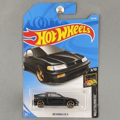 Honda CR-X CRX 2019 Hot Wheels '88 Black Night Burnerz 3/10 49/250 primera versión Foto 1 de 4