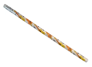 Matita Bianca a Tema Musicale con Chitarre e Note e Gomma Regalo Musica - Picture 1 of 5