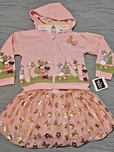 NWT Disney Minnie Mouse Girls 3-Piece Set. Hoodie, Shirt & Dress Size 5  - Picture 1 of 5