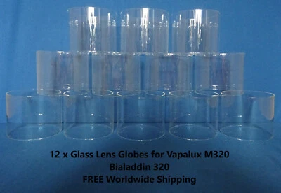 12 x Glass Lens Globes Vapalux M320 Bialaddin 320 FREE Worldwide Shipping - Image 1 of 4