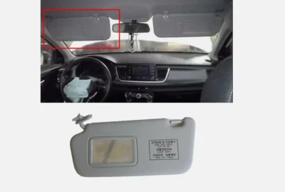 Parasol interior delantero derecho 1P gris OEM 852101G000LX para Kia Rio 2006-2010 Foto 1 de 3