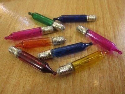 Dencon 786 Noma S1 Christmas Fairy Light Multicolour Lamps 12v E5 Screw In Bulbs