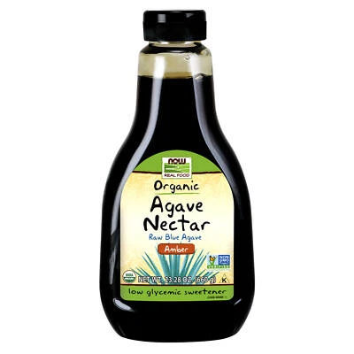 Néctar de agave ámbar orgánico - 23. Edulcorante de bajo índice glucémico de 2 oz, sin OGM Foto 1 de 4