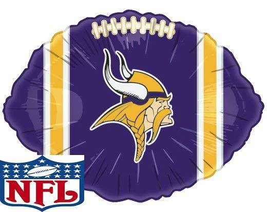 Globo de fútbol americano Minnesota Vikings 18" nuevo clásico con licencia oficial de la NFL Foto 1 de 1