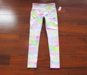 OLD NAVY by Gap ~ New! NWT Girl's XL (14-16) ~ Neon Rainbow Tie Dye Leggings a38 - Picture 1 of 5