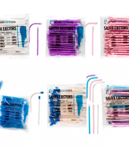 Dental Disposable Saliva Ejectors, Suction Tips Evacuator (Choose Color & Qty) - Picture 1 of 8