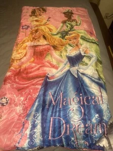 Disney Princess Magical Dream Sleeping Bag with Tiana 53”x 28” - Picture 1 of 8