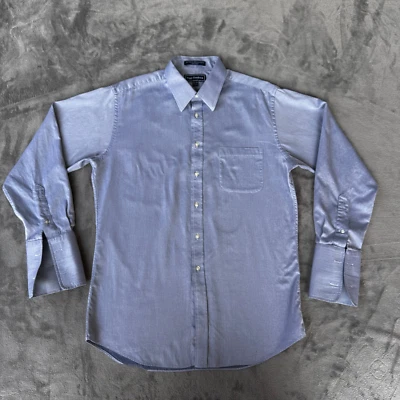 Paul Fredrick Dress Shirt Mens Size 16.5-34 Slim Gray Egyptian Cotton Frech Cuff - Image 1 of 4