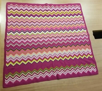 Missoni for Target Púrpura Rosa Verde Zigzag Chevron Bebé Manta Suéter Tejido Foto 1 de 4