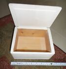 Vintage Wooden Memory Photos Gift Jewelry Letters Cigarette Storage Box 8x6x3.6
