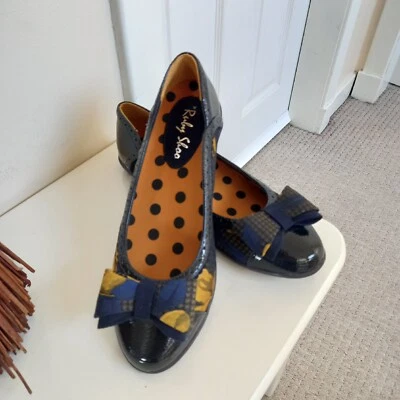 Ruby Shoo балерина насос янтарь темно-синий/желтый  - Изображение 1 из 4