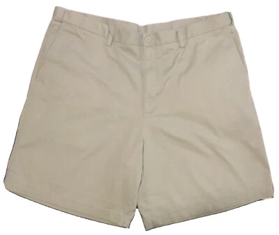 Pantalones Cortos de Vestido Puritan Para Hombre Beige Cintura Expandida Caqui Bolsillos Delanteros y Traseros Talla 42 Foto 1 de 4