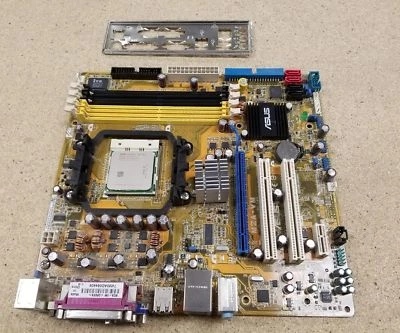 Placa madre Asus M2A-VM con escudo de E/S AMD Athlon 64 x2 envío rápido Foto 1 de 3