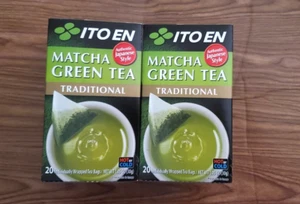 2 PACK JAPANESE ITO EN ORGANIC MATCHA GREEN TEA TRADITIIONAL 20 BAGS EACH  - Picture 1 of 11